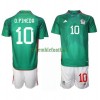 Maillot de Supporter Mexique Orbelin Pineda 10 Domicile Coupe du Monde 2022 Pour Enfant